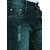 Studio Nexx Mens Distressed Slim Jeans (Green tint, Size - 48)