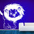 Creatick Studio Cute Lion Wall Sticker(18x20Inch)