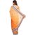 Avinandan Orange Party Embroidered Georgette Wear Saree
