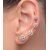 Penny Jewels American Diamond Alloy Cuff Earring Set