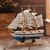 Jaycoknit Mediterranean Seas Lucky Wooden Handcrafted Ship-14 cm