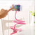 superman Universal Flexible Long Arms Mobile Phone Holder Desktop Bed Lazy Bracket Mobile Stand - Pink