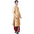 Sanwara Mens Beige Kurta  Maroon Dhoti Set