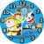 3D doremon with nobita wall clock