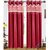 Handloom Papa Polyester Maroon Door Eyelet Curtains (Set of 2) (7 Feet) (ST-CUR-85)