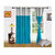 Handloom Papa Polyester Blue Door Eyelet Curtains (Set of 2) (7 Feet) (ST-CUR-90)