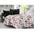 Valtellina Black  Polka Design Super Soft Cotton Double Bedsheet with 2 CONTRAST Pillow Cover-Best TC-175