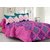 Valtellina Purple  Traditional Design Super Soft Feeling Double Bedsheet with 2 CONTRAST Pillow Cover-Best TC-175