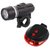 FurMito Combo of  Black and Red Powerbeam Headlight with Laser Taillight Kit
