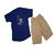 Titrit Blue and Beige T-Shirt and Shorts Set For Boys