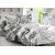 Valtellina Grey  Floral Design 100 Cotton Double Bedsheet with 2 CONTRAST Pillow Cover-Best TC-175