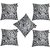 Lushomes White Zebra Skin Printed Cushion Covers (Pack of 5)
