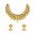 Zaveri Pearls Antique Gold Sheet Work Necklace Set with Jhumki Earring - ZPFK5202