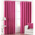 Handloom Papa Polyester Pink Long Door Eyelet Curtains (Set of 2) (9 Feet) (ST-CURTG9-38)