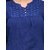 Tunic Nation Womens Solid Blue Color Top