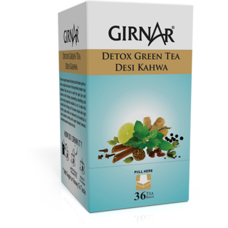 Buy Girnar Detox Green Tea Desi Kahwa 36 Tea Bags 90gm Online 330 From Shopclues