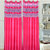 Handloom Papa Polyester Pink Long Door Eyelet Curtains (Set of 2) (9 Feet) (ST-CURTG9-76)
