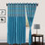 Handloom Papa Polyester Blue Long Door Eyelet Curtains (Set of 2) (9 Feet) (ST-CURTG9-78)