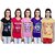 Combo of Latest Printed Women T shirt ( Pack of 5 )