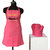 Lushomes Cotton Witty Pink Moms Cooking Apron Set (1 Apron  2 Oven Mittens)