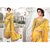 RRIP ENTERPRISE Yellow  Georgette  Embroidered Saree With Blouse