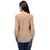Tunic Nation Womens Solid Round Neck Poly Gerogette Top