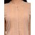 Tunic Nation Womens Solid Round Neck Poly Gerogette Top