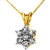 Diamond Pendant in Yellow Gold - SAN31
