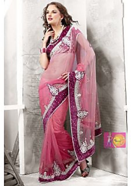 Shopclues sarees party wear on sale embroidery