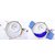 Round Dial Blue  White Leather Strap Analog Watch For Women(Pack of 2)