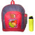 Bagther Multicolor Candy Crush School Bag with Bottle Sipper