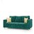 Earthwood -  Fully Fabric Upholstered Three-Seater Sofa - Premium Valencia Turquoise