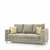 Earthwood -  Fully Fabric Upholstered Three-Seater Sofa - Premium Valencia Off White