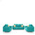 Earthwood -  Fully Fabric Upholstered Sofa Set 3+1+1 - Classic Valencia Sky Blue
