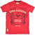 Red Street style Round neck T-shirt