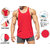 dk Active Wear Bodybuilding Tank Top, Stringer Vest, Gym Vest - Red - Dri-Fit