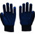 Dotted Knitted Hand Gloves Blue