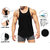 dk Active Wear Bodybuilding Tank Top, Stringer Vest, Gym Vest - Black - Dri-Fit