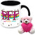 Gift For Friend - HomeSoGood We Are Friends Forever White Ceramic Coffee Mug With Teddy - 325 ml