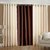 P Home Decor Polyester Long Door Curtains (Set of 3) 9 Feet x 4 Feet, 2 Cream 1 Brown