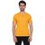 Fashcom Mens Yellow Bodyfit Rib Henley Half Sleeves T-Shirt
