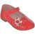 Small Toes Red Casual Bellies for Girls