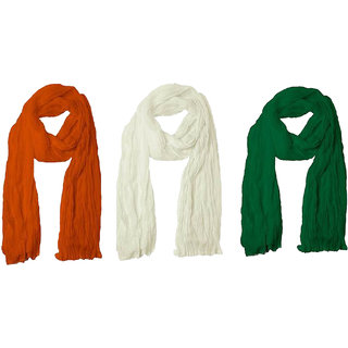 Buy Visach Independence Day Special Combo Of 3 Tricolor Plain Dupatta Online 269 From Shopclues Independence day special republic day special multi colour dupatta tri colour/ tiranga chiffon dupatta. shopclues