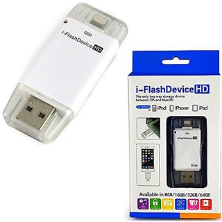 iFlash Drive USB 64gb 8-pin Port Flash Drive Memory for iPad /iPod ...