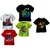 Kids Multicolour Printed Round Neck Cotton T-shirt(Set Of 5)