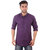 Studio Nexx Mens Purple Cotton Casual Shirt