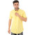 Studio Nexx Mens Yellow Cotton Casual Shirt