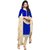 Khushali Presents Chanderi Chudidar Unstitched Dress Material(Blue,Cream)