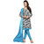 Khushali Presents Printed Chanderi Chudidar Unstitched Dress Material(Grey,Sky Blue)