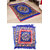 SNS GOLDEN BLUE ABSTRACT QUILTED CARPET WITH POOJA AASAN ( G2Ab )